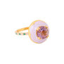 Lavender amethyst and enamel ring by Azga